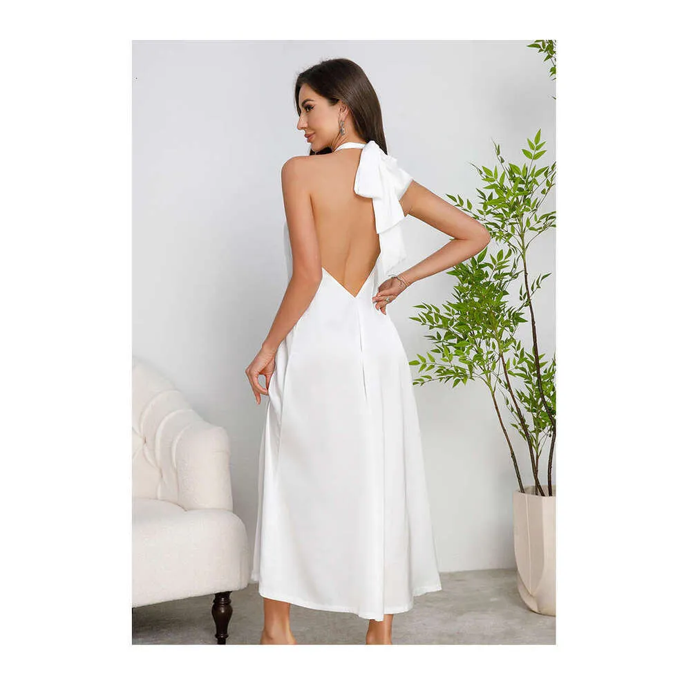 Backless Robe Women Halter Neck Evening Nightgown Women Wool Blend Long Backless Robe Set V ...