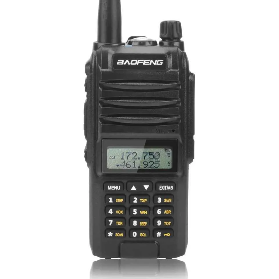 Walkie Talkie Baofeng BF-F11 de 10 W, IP67, resistente al agua, tribanda, FM, VOX, 128 canales, linterna, DTMF, alarma de emergencia bidireccional._voghion.com