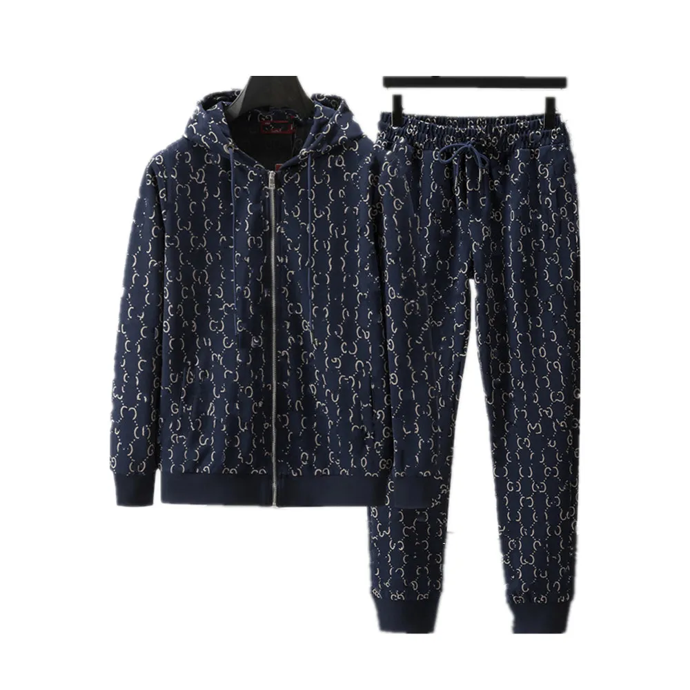Survêtement Homme 2 Pièces - Sweat à Capuche + Pantalon Jogging, Coupe Ample, Décontracté