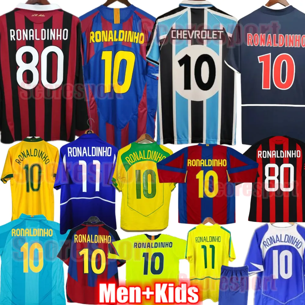Maillot Rétro AC Milan 2005-2006 Domicile - Ronaldinho N°88 - Adidas