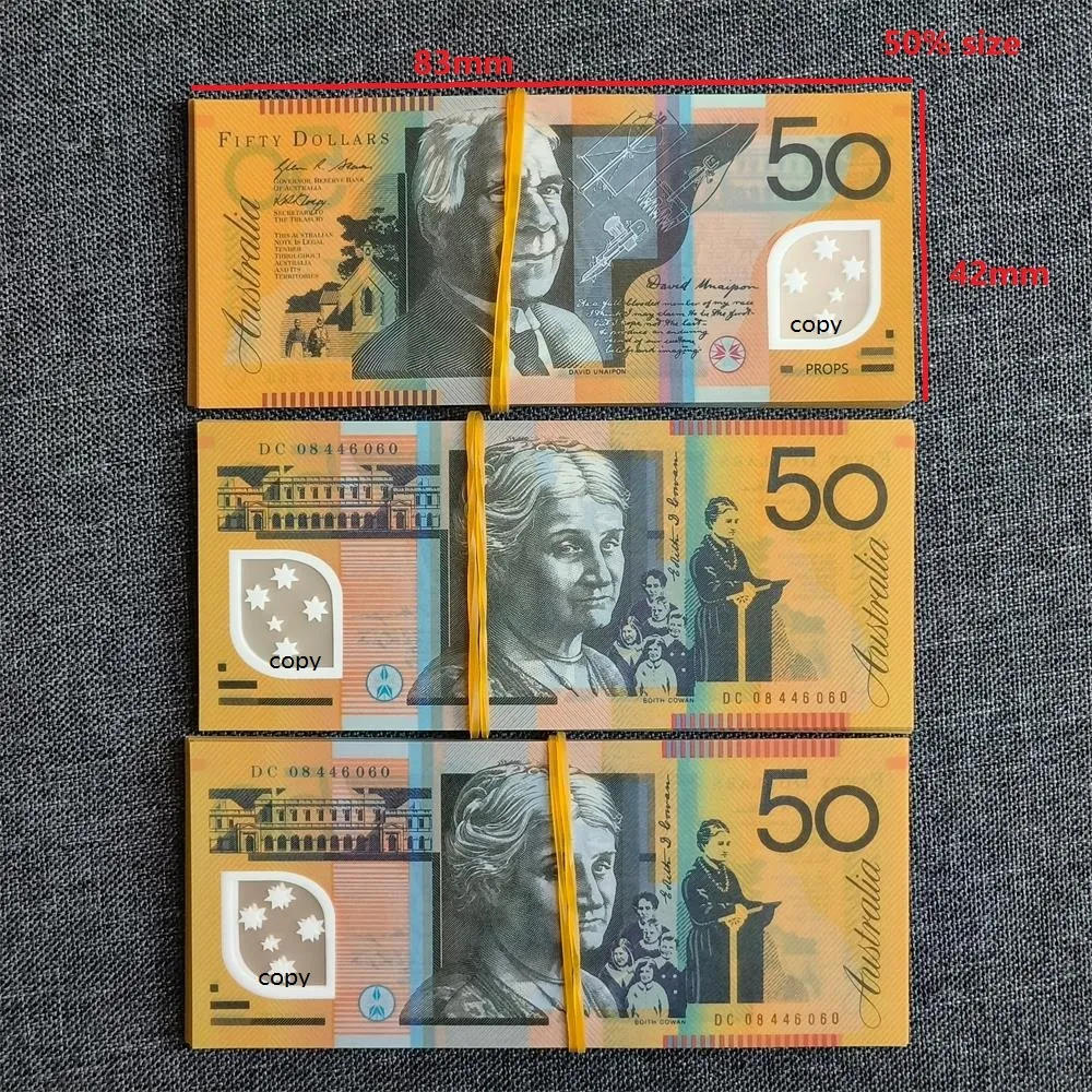 Polyester Ultrathin Plastic Notes Australian Upgrade 0.08mm Thickness 3 ...