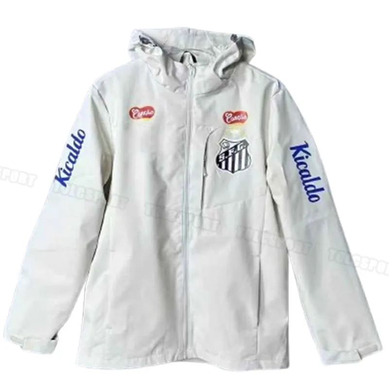 25/26 Windbreaker Santos Club FC Home Soccer Tracksuits 2025