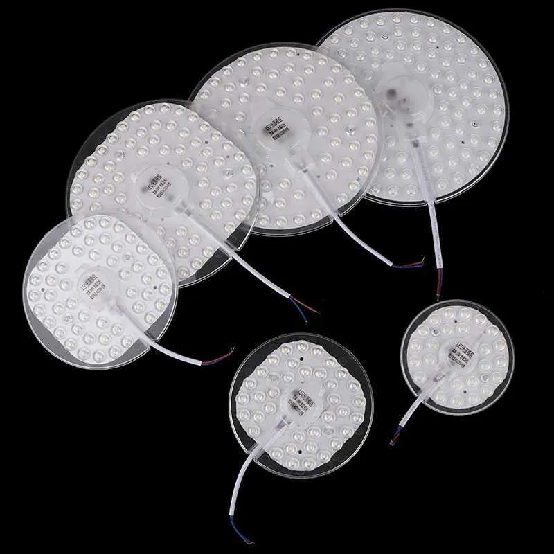 Magnetic Suction LED Circular Lamp Panel 12W-72W Round ABS Body AC220V ...
