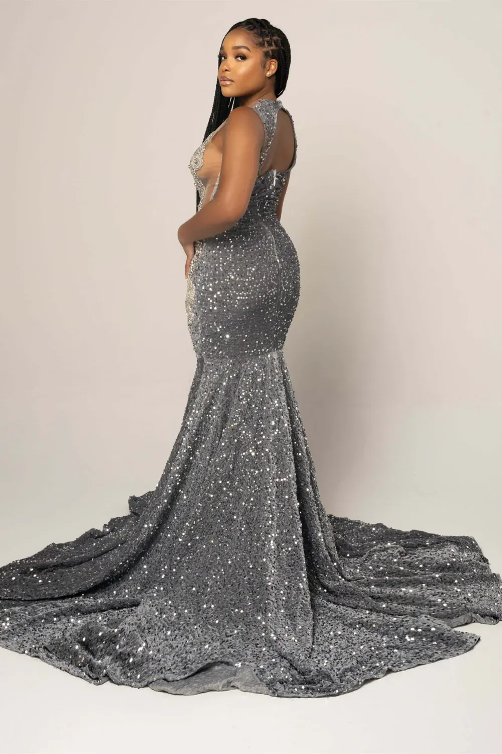 sachin and babi light blue dress Jovani - 40166