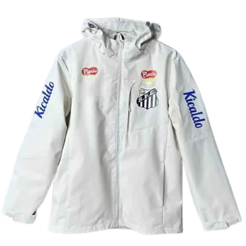 25/26 Windbreaker Santos Club FC Home Soccer Tracksuits 2025