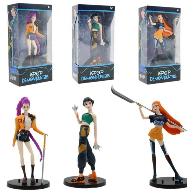 Set De 6 Figurines K-Pop Demon – 11 Cm – PVC – Décoration Gâteau Ou Collection – Cadeau Fan