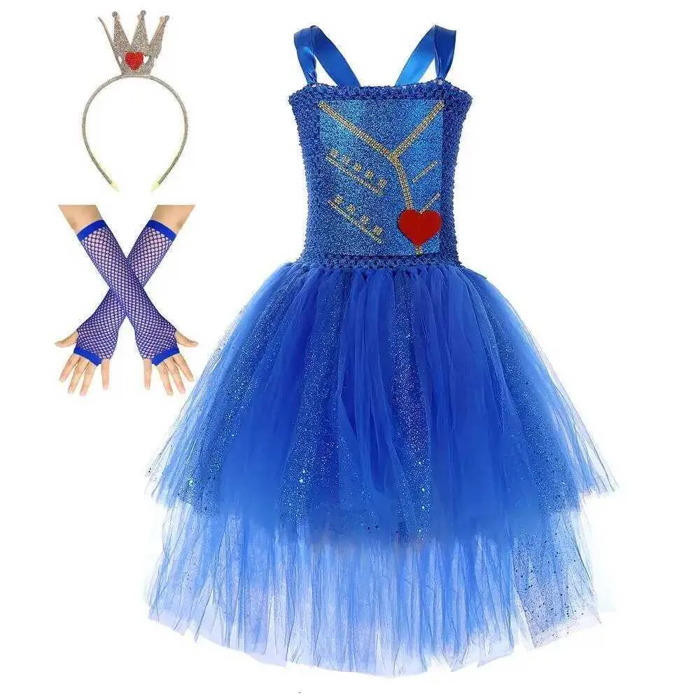 evie descendants costume blue dress Royalblue for Girls Knit High Low Trailing with Decorative Rope and Crown from Dhgate Girl's Dresses Size:5X-Large inspired birthdays * Halloween valentines-edit Indian Woman in Brown