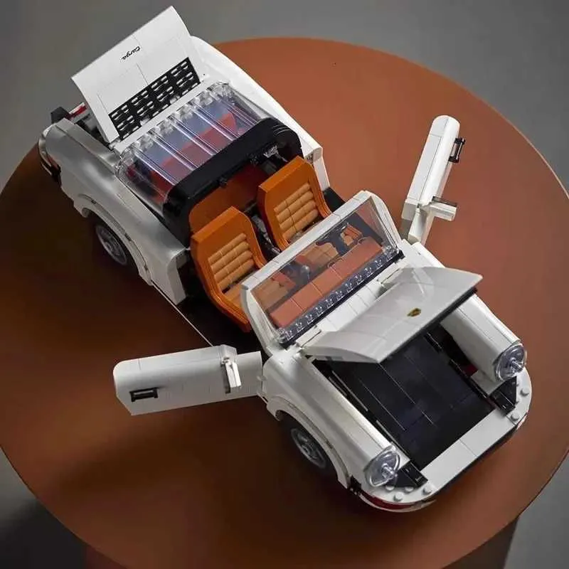 Building Block Set 10295 Wooden Vintage Car Model Kit for Ages 6-12 ...