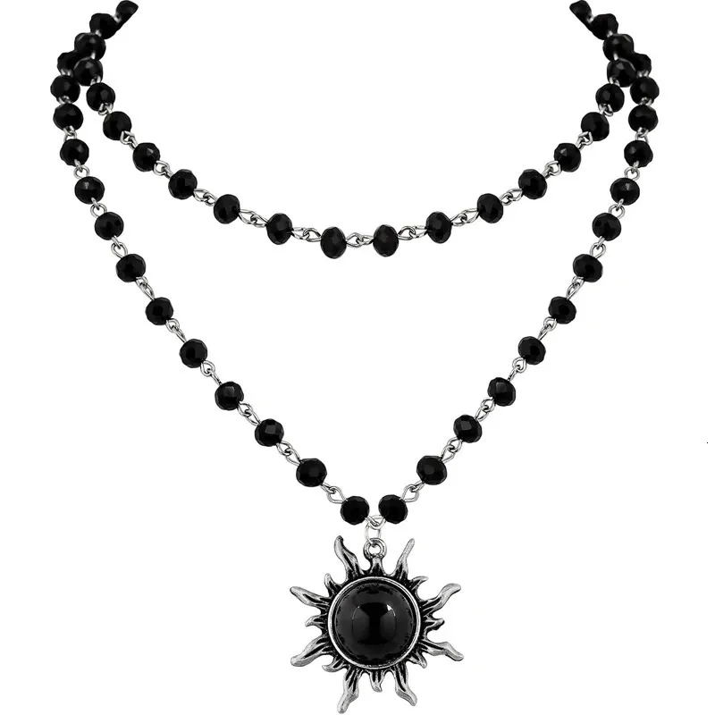 JJDREAMS – Girocollo Gotico In Pelle PU Con Ciondolo A Cuore E Catena – Regolabile – Accessorio Punk Per Donna