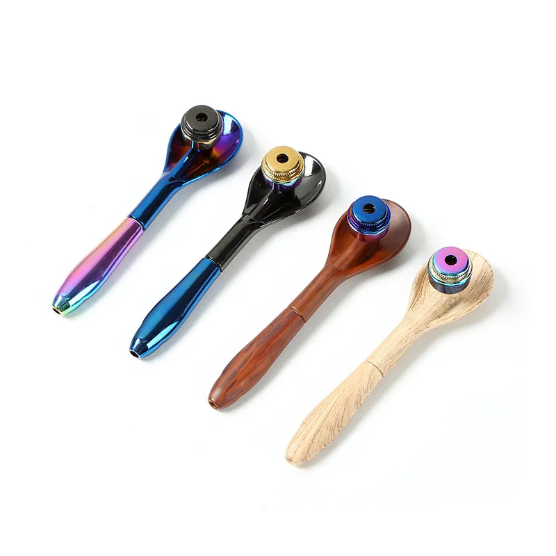 Spoon Design 12cm Dry Herb Tobacco Pipe Wood Grain... From 3,06 €