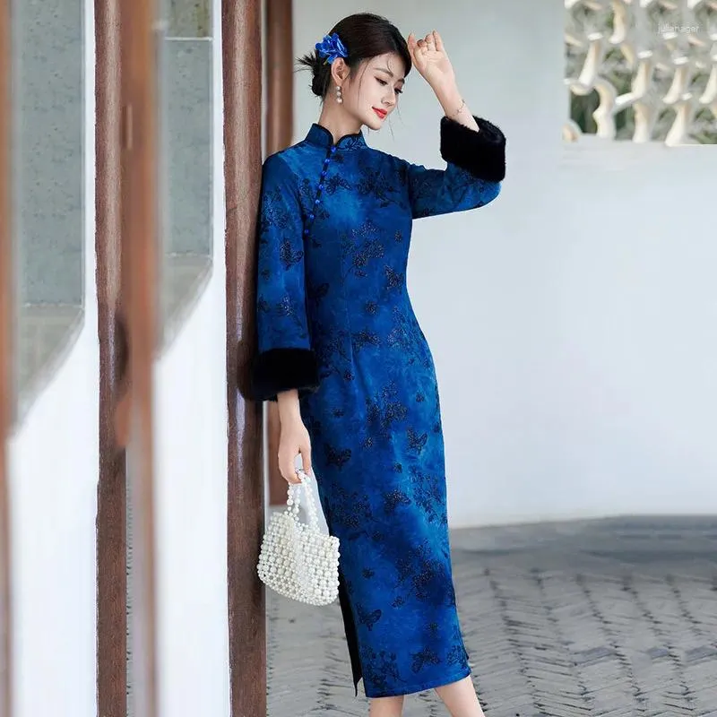 cheongsam dress designer Floral Japanese Cotton Cheongsam Everyday Elegance
