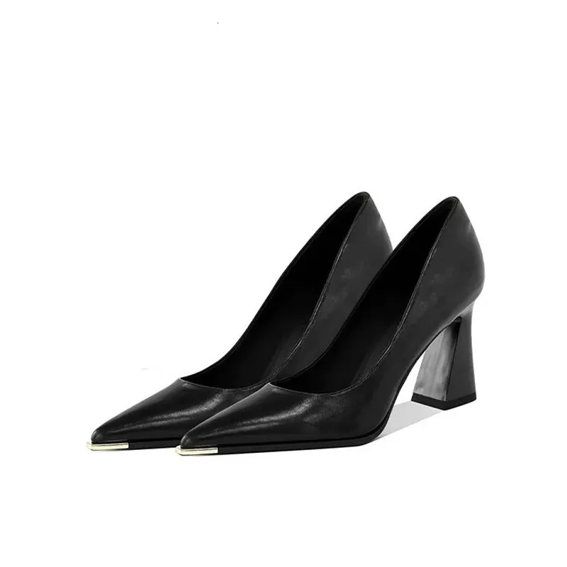 Autumn Women Classics Pumps Ladies Shallow Slip On Leather Eelgant Pointed Toe Party Club Shoes 251209_voghion.com