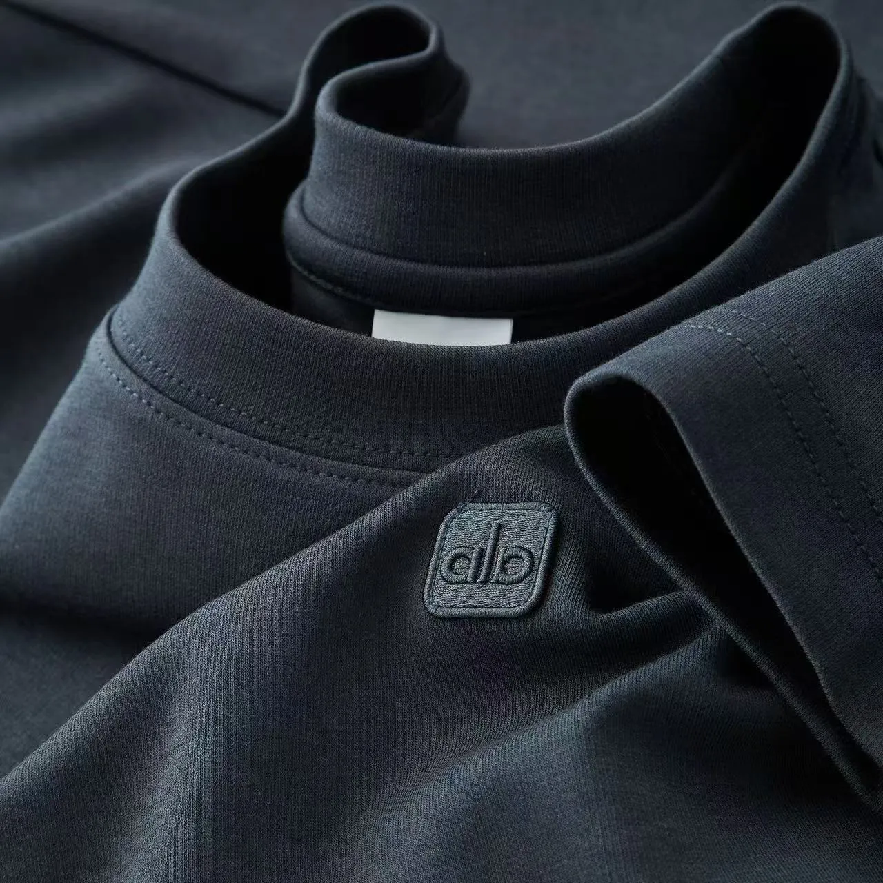 Men's Tees & Polos New heavy small embroidered youth round neck T-shirt autumn and winter tide brand men's short sleeve bottoming shirt