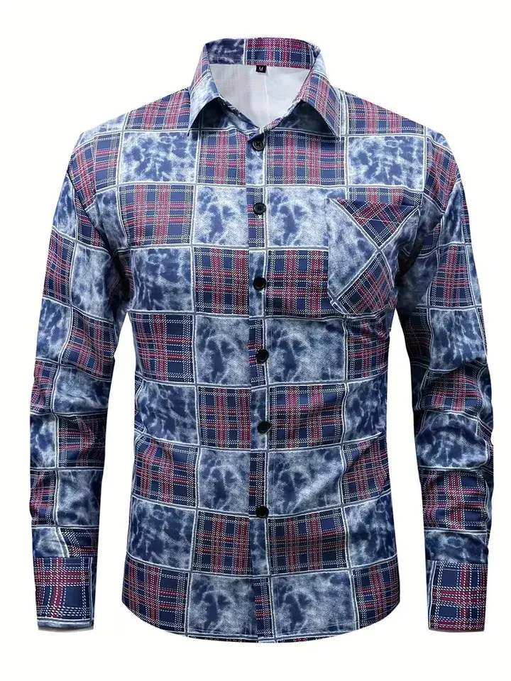 Funky Uomo Camicia Hawaiana Regular Fit Maniche Corte 3D