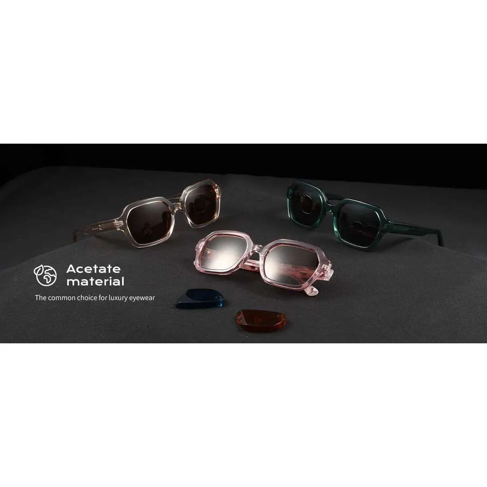 Acetate Polarized Cat Eye Sunglasses UV Protection Handmade Vintage Shades Handmade Acetate Polarized Cat Eye Sunglasses UV380  main image 2