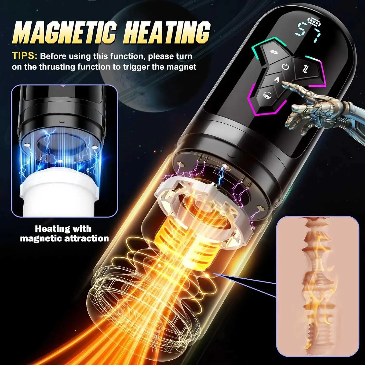 Automatic Telescopic Male Masturbator Heated Sucking... From 50,34  |  DHgate