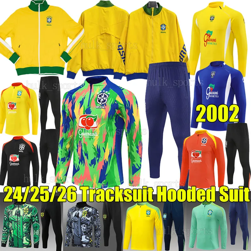 XXXL 2002 BRASI Soccer Tracksuits Sets 2025 RODRYGO VINI JR