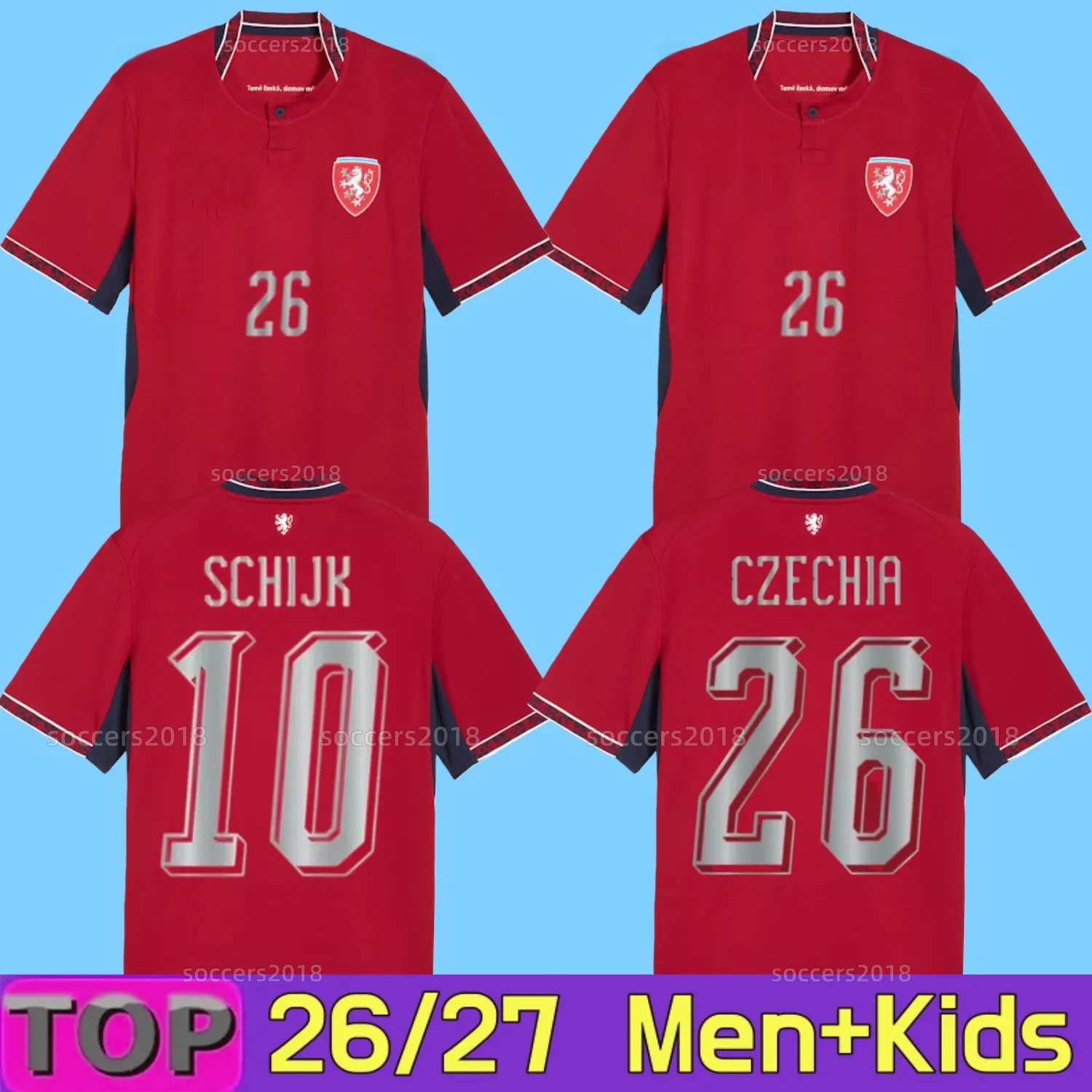 Czech Republic 2026 World Cup Soccer Jerseys Red From czech-republic-2026-world-cup-soccer-jerseys-red-from
