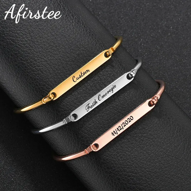 Bracciale Donna Aperto In Acciaio Inox Argento 8mm - Personalizzabile Con Incisione - Gioiello Vintage Regalo - 2