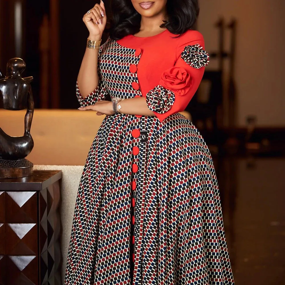 c 3D Fr Plaid A-Line Reception ss for Women c 3D Fr Plaid A-Line Reception ss for Women