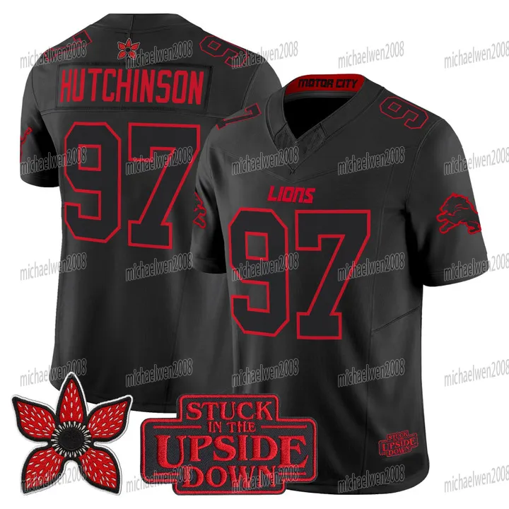 YOUTH Lionss 2025 Stranger Things Edition Gothic Football Jersey