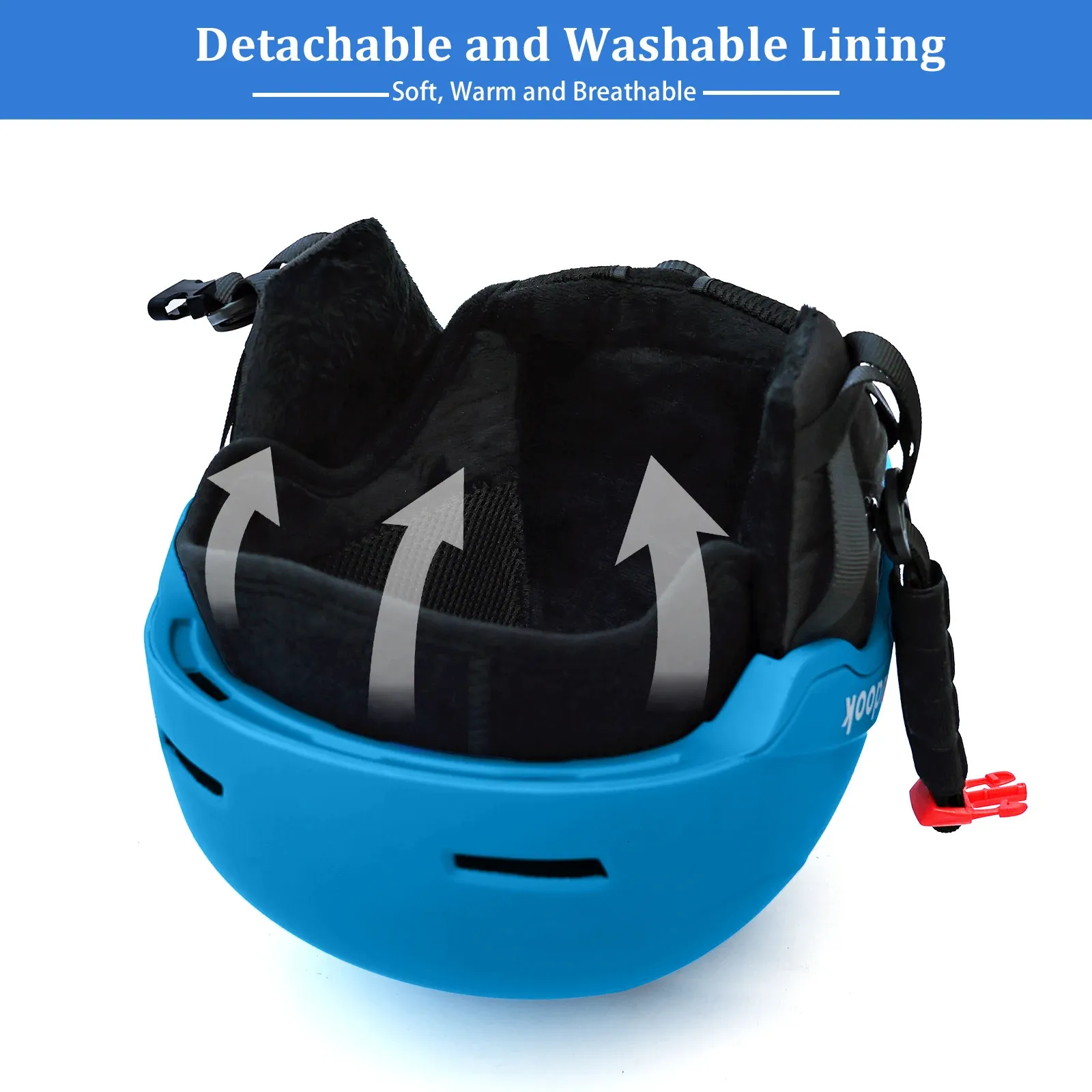 Ski Helmet Snowboard Helmet for Adult Men with Polycarbonate Shell and ...