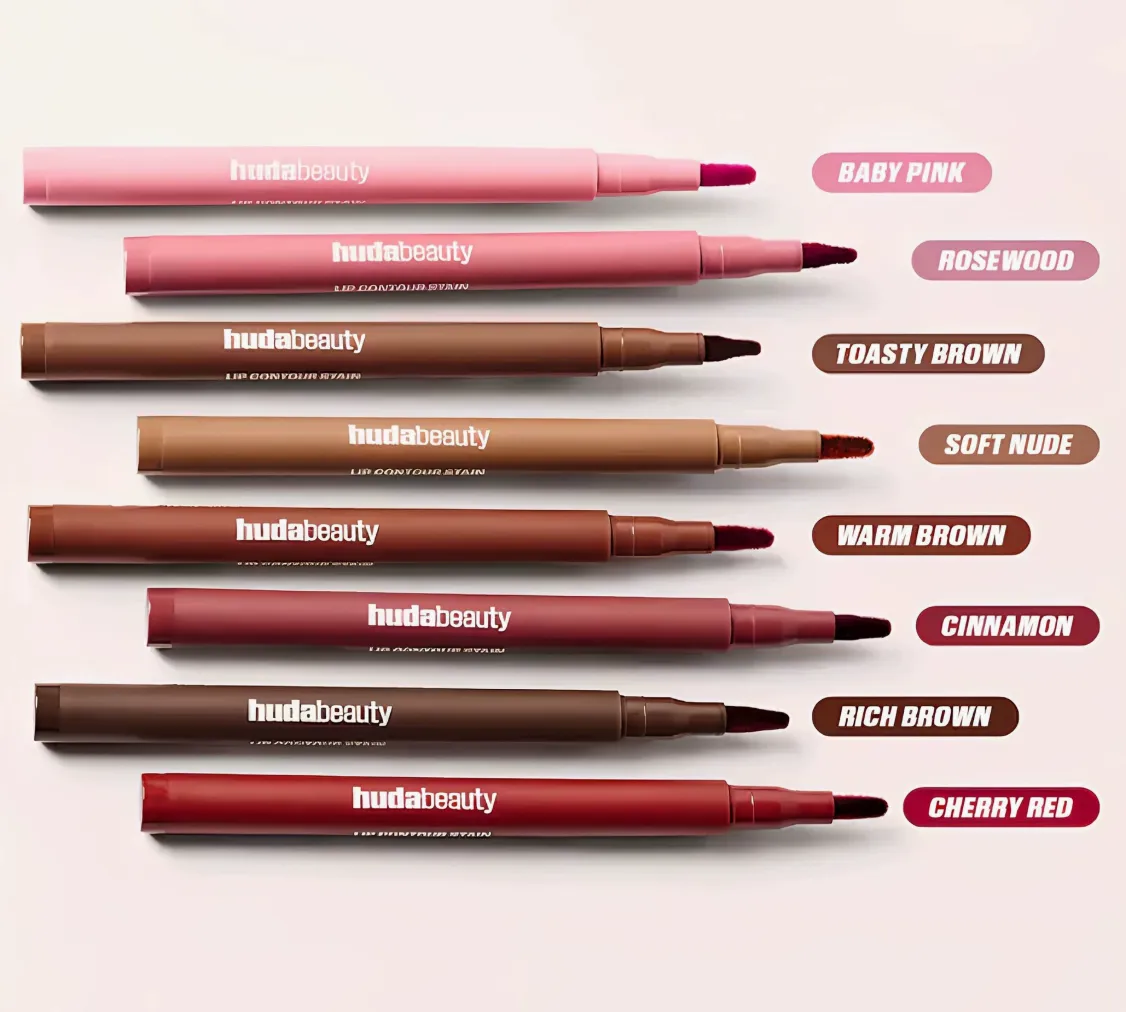 HudaBeauty Matte Lip Liners   8 Long Lasting Colors,... 