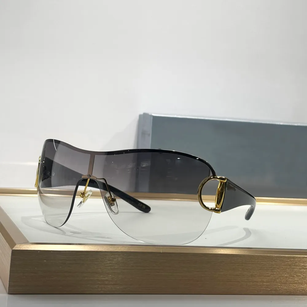 Oversized Sunglasses Gold Grey UV Protection Glasses... From  display picture 2