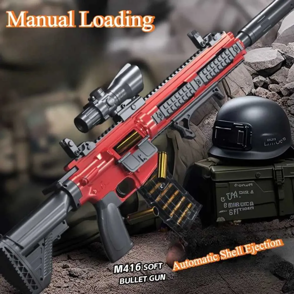 XJ M416 ソフト弾丸おもちゃの銃 屋外 CS 格闘ゲーム用手動 XJ M416 ソフト弾丸おもちゃの銃 屋外 CS 格闘ゲーム用手動
