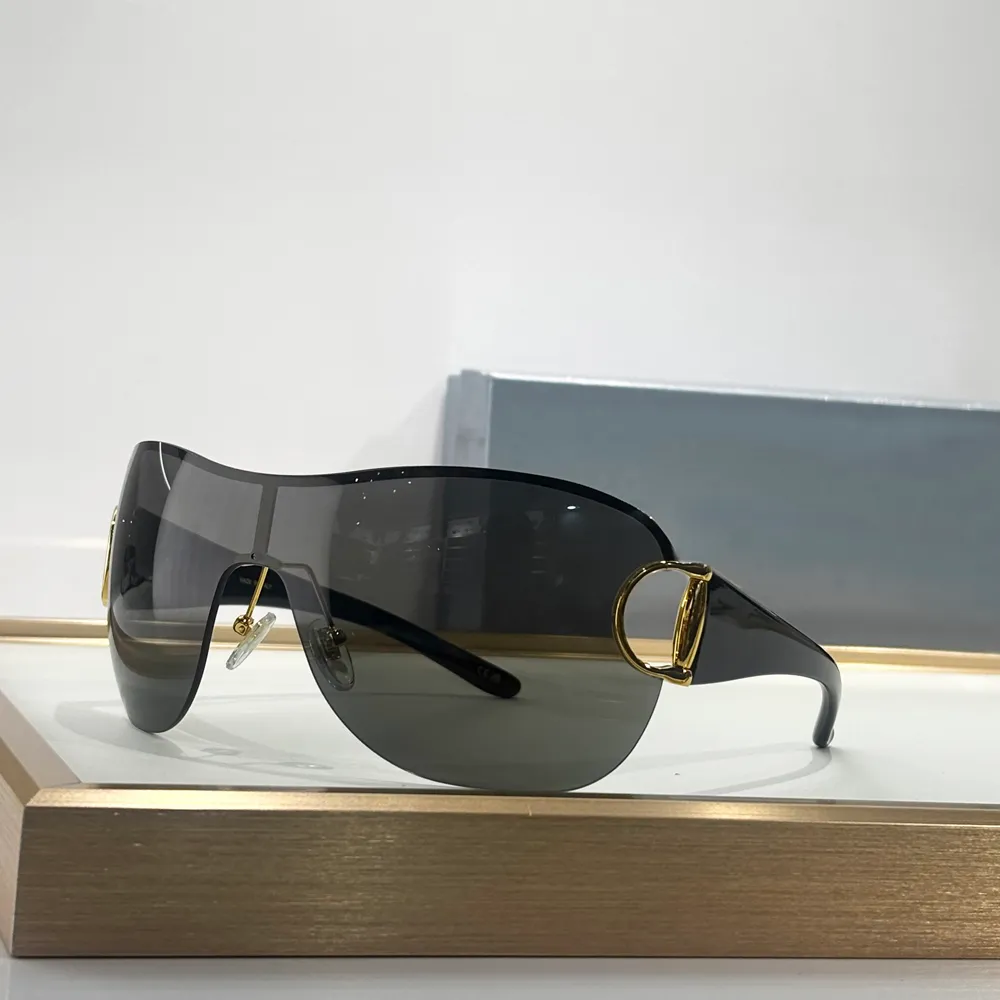 Oversized Sunglasses Gold Grey UV Protection Glasses... From  display picture 1