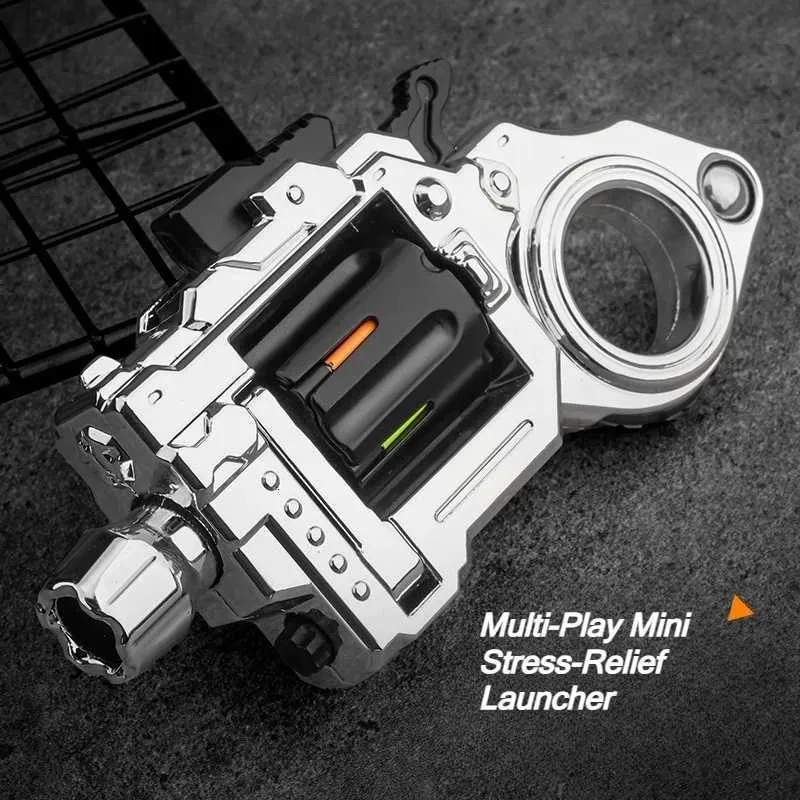 EDC フィジェットスピナー リボルバーおもちゃ 合金ミニガンモデル