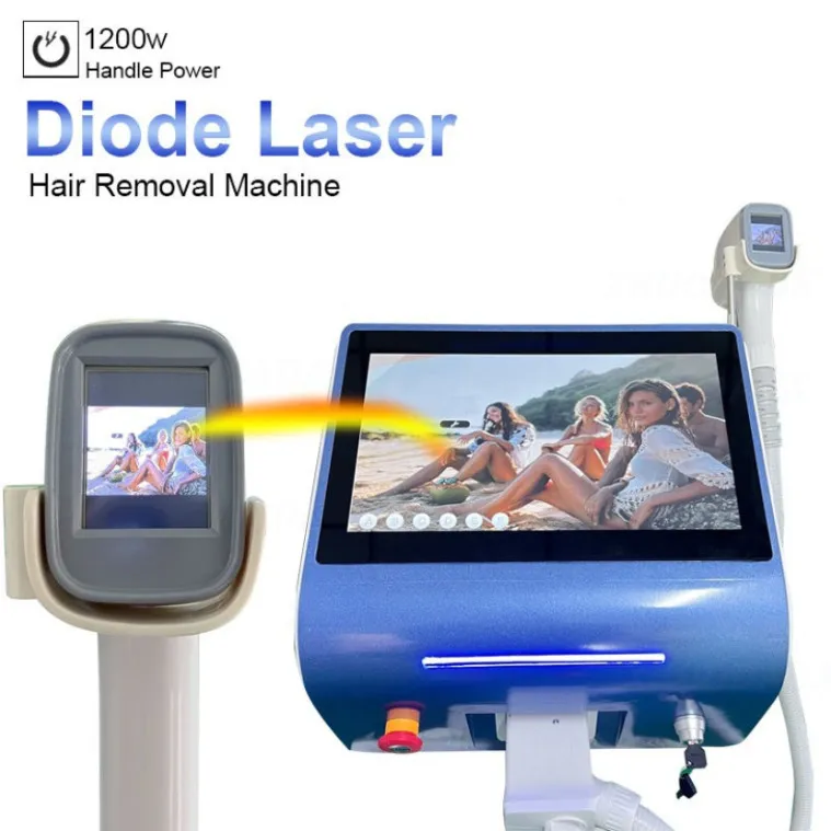 808nm Diode Laser Hair Removal Machine with Fast Ice Cooling for Skin ...