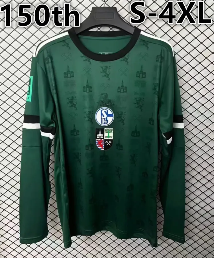 Schalke 04 Soccer Jerseys 150th Anniversary Long From