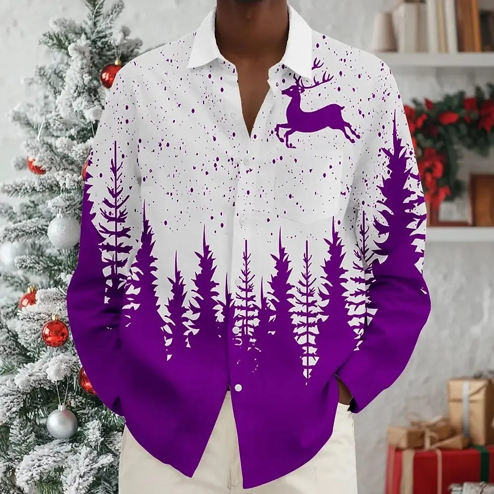 xmas dress shirts DiBanGu Christmas Men Holiday Button Down ShirtsRed/SilverS christmas pj shirts Gingerbread Party - Christmas Shirts