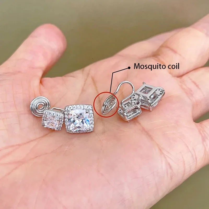 Orecchini Pendenti Donna Argento 925 Con Cristallo Zirconi Rosa, Gioiello Artigianale Ipoallergenico