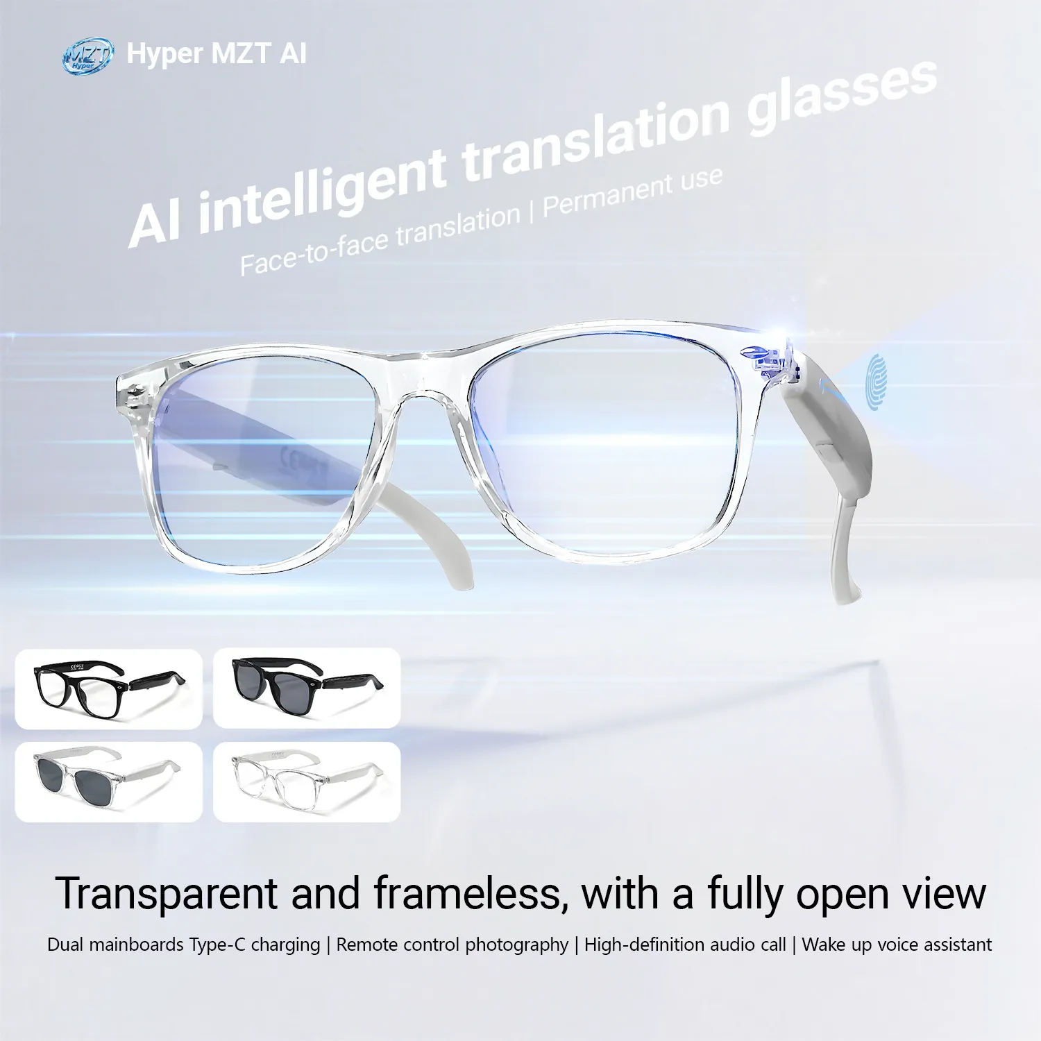 AI Smart Translation Bluetooth Sunglasses – Real‑Time 100+ Language Translator, Music & Call‑Enabled, Photochromic Design – Lowest Price