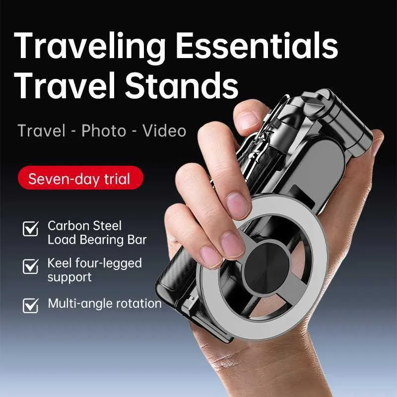Treppiede Portatile Per Selfie E Video – Rotazione 360° Con Telecomando, In ABS