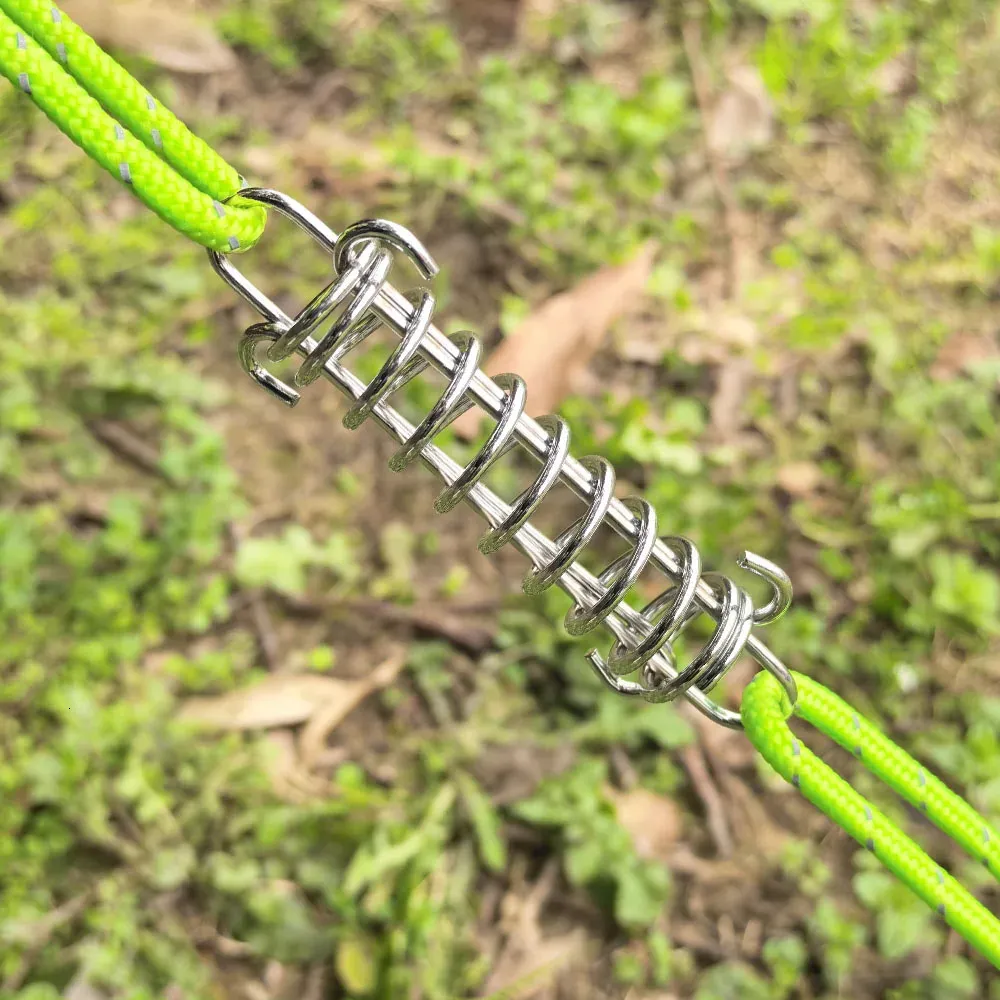 Spring Buckle Rope 4/Camping Tent Wind Rope Spring Buckle Tensioner with Carabiner Clips ...