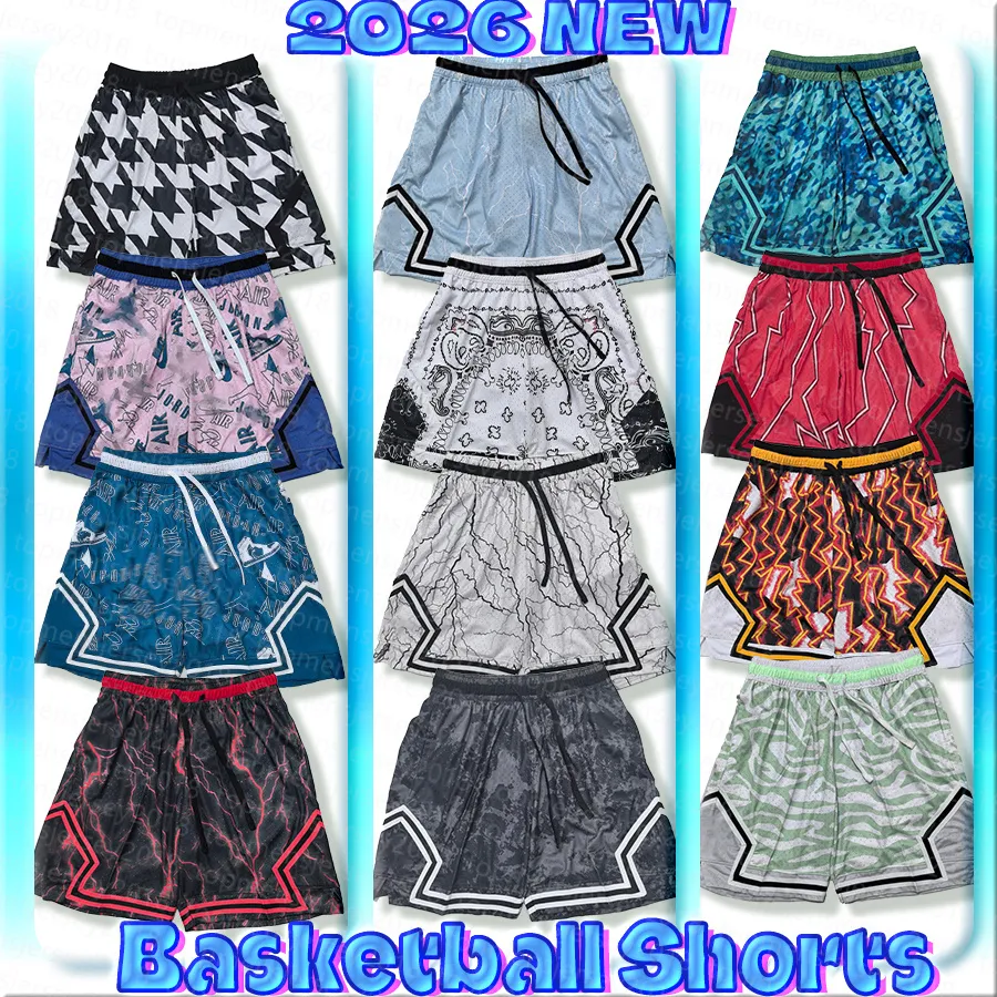 2026 J's New Flyer Basketball Shorts Mens Loose Polyester Mesh ...