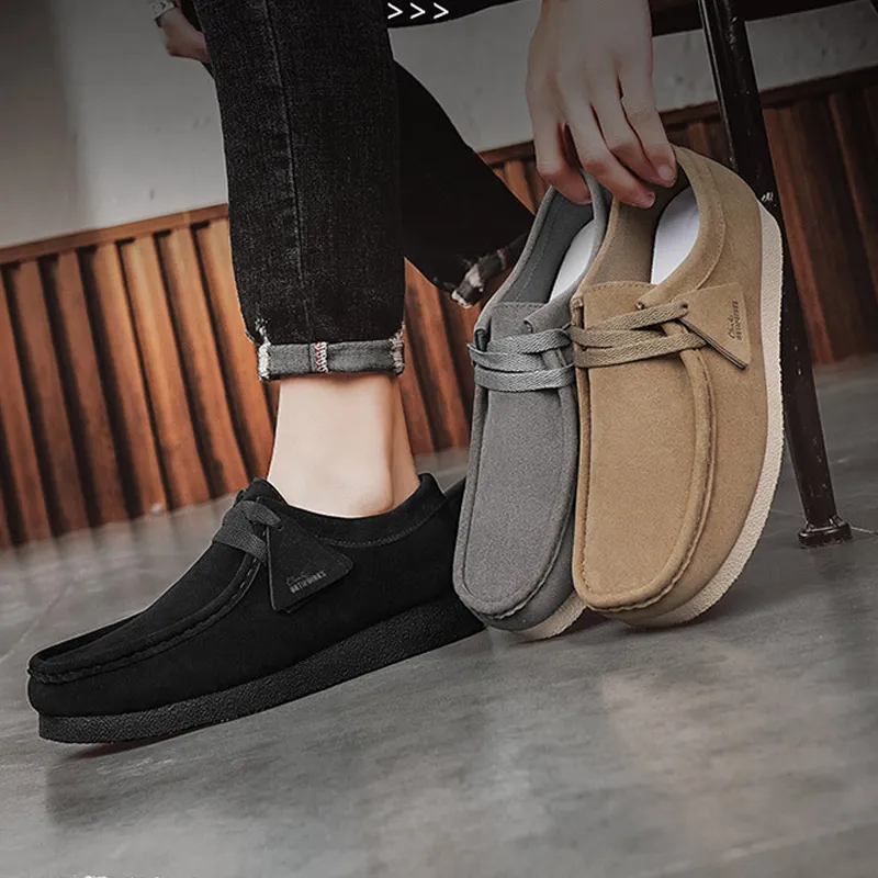 Instappers van suède voor heren lichtgewicht casual schoenen_voghion.com