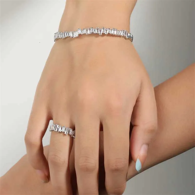 Zakol Adjustable Open Bangle Ring Jewelry Set With Cubic Zirconia_voghion.com