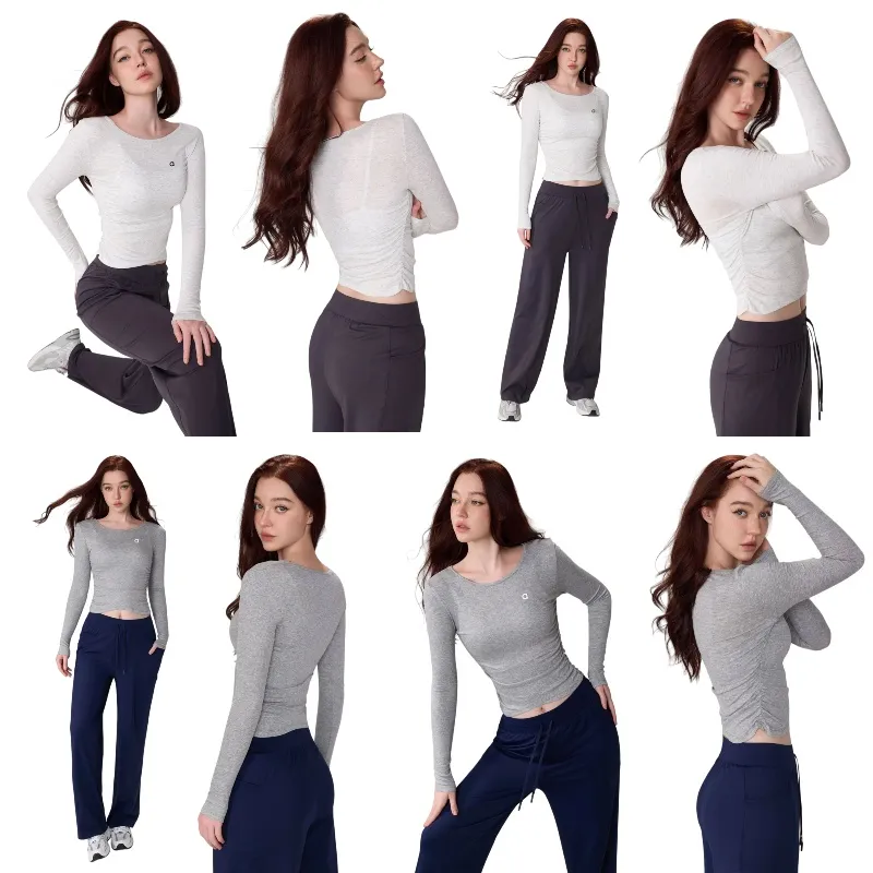 Naked Feel Ribbed Ruffled Crew Neck Yoga Top Jeans From naked-feel-ribbed-ruffled-crew-neck-yoga-top-jeans-from