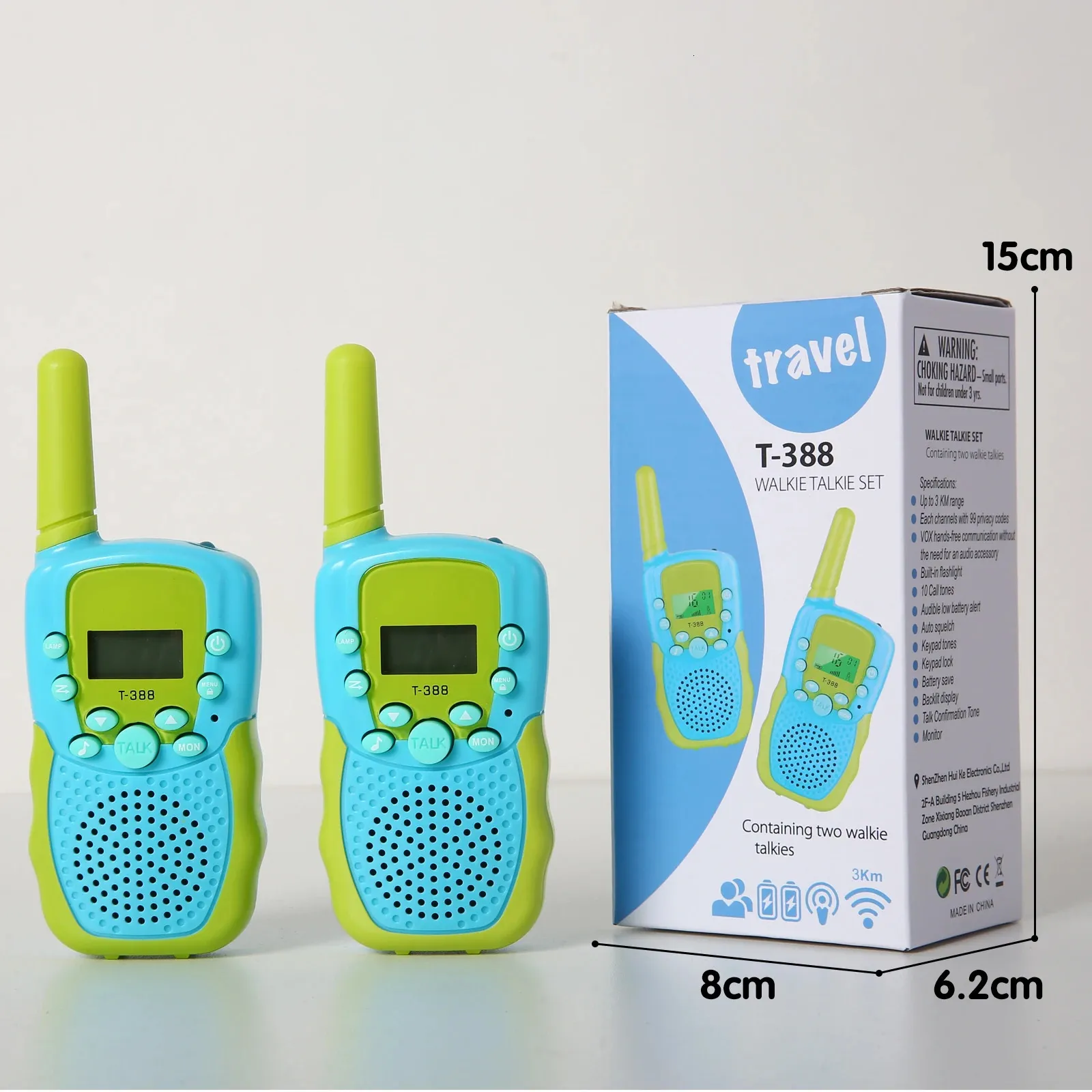Talkie-Walkie Avec Vidéo Pour Enfants – 2 Rechargeables, Longue Portée, 4 Effets Vocaux – Idéal Jeux Extérieurs, Camping – Cadeau Filles Et Garçons 3-12 Ans