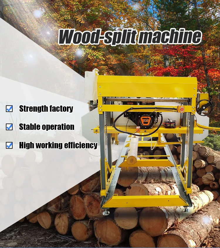 Wood splitter 30 ton hydraulic log splitting machine with 27 kW diesel ...