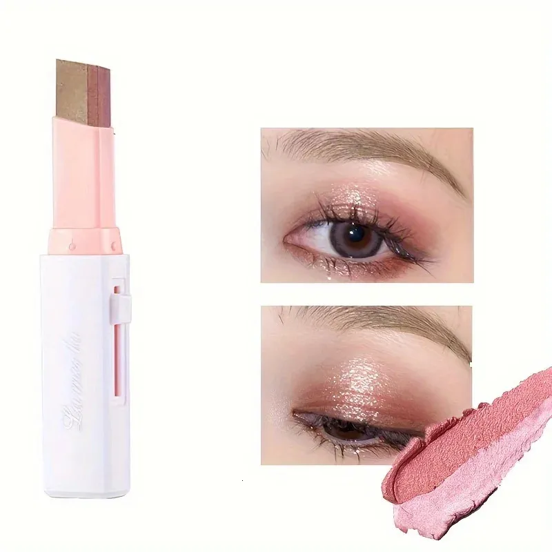 glitter eye shadow stick yzs gradient waterproof... Double Color Pearlescent Eyeshadow Stick Glitter Liner Highlighter ...