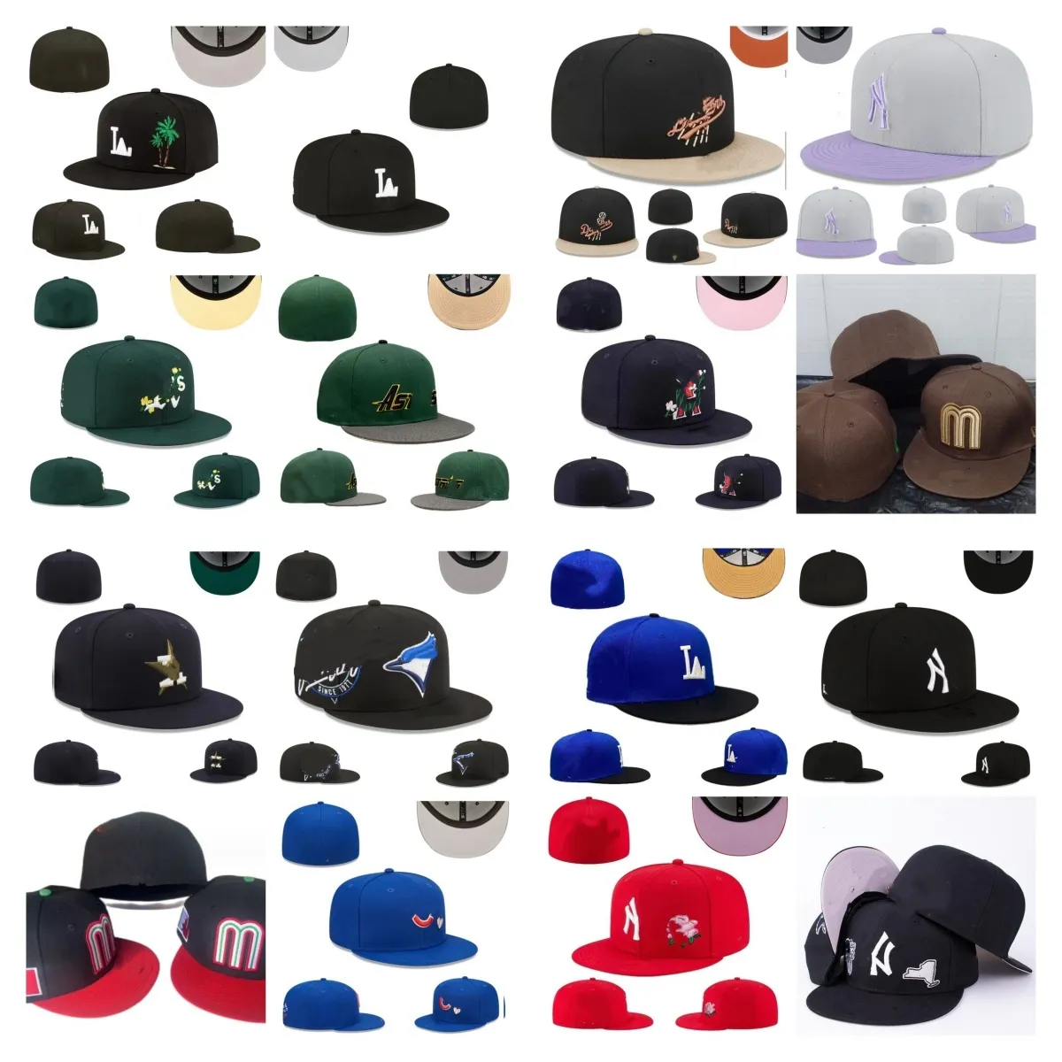 All Team Baseball Caps Embroidered Fitted &... From Luxurysunglassesli ...