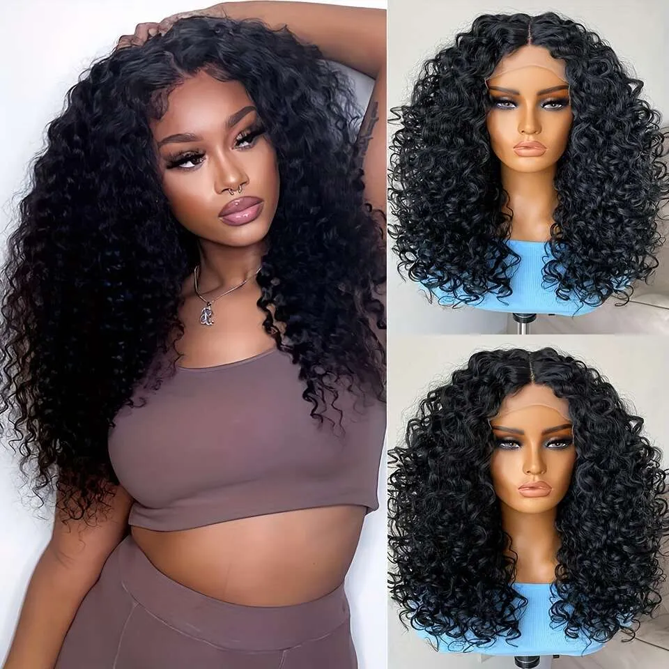 T Part 13X4x1 Synthetic Front Wig 180% Density... From  display picture 3