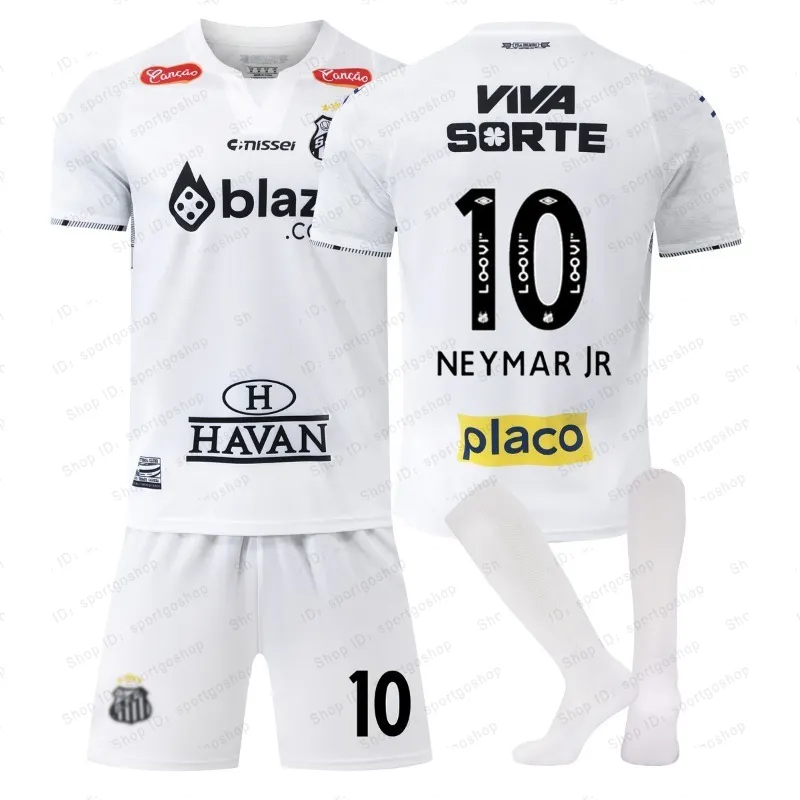 Resmi Santos 2425 Neymar #10 Beyaz Brezilya Futbol Yi TL527.11