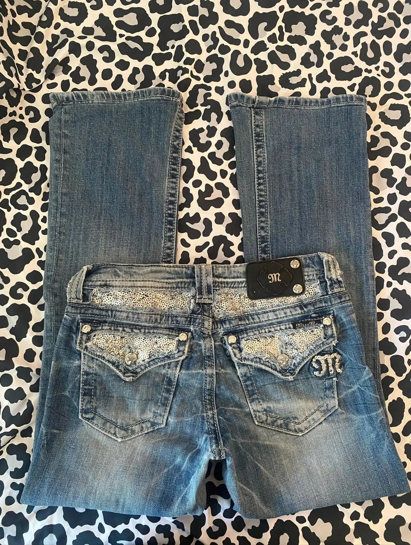 Y2K Studded Rhinestone Slim Fit Jeans For Men And... From Huan02 