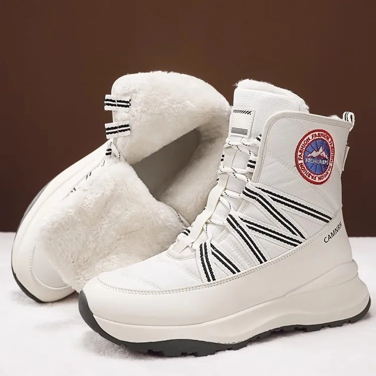 2026 Luxury Boot Men Women Winter Plush Lined Waterproof Anti Slip Snow Boots Extra Thick Warm Cold Weather Shoes Free_voghion.com